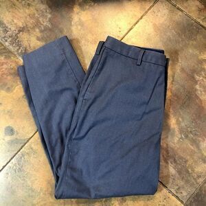 Banana Republic Men’s Blue Houndstooth Non Iron Standard Fit Trousers Size 35x30